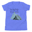 Dream Bigger Haiku With Mountains on Youth Premium T-Shirt