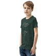 Walk With A Purpose Haiku With Dragonfly on Youth Premium T-Shirt