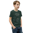 Walk With A Purpose Haiku With Dragonfly on Youth Premium T-Shirt