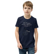 Walk With A Purpose Haiku With Dragonfly on Youth Premium T-Shirt