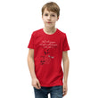 Walk With A Purpose Haiku With Dragonfly on Youth Premium T-Shirt