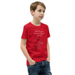 Walk With A Purpose Haiku With Dragonfly on Youth Premium T-Shirt