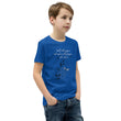 Walk With A Purpose Haiku With Dragonfly on Youth Premium T-Shirt