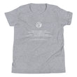 Binary Instructions To Keep Moving The World Forward With Vitruvian Earth In White on Youth Premium T-Shirt