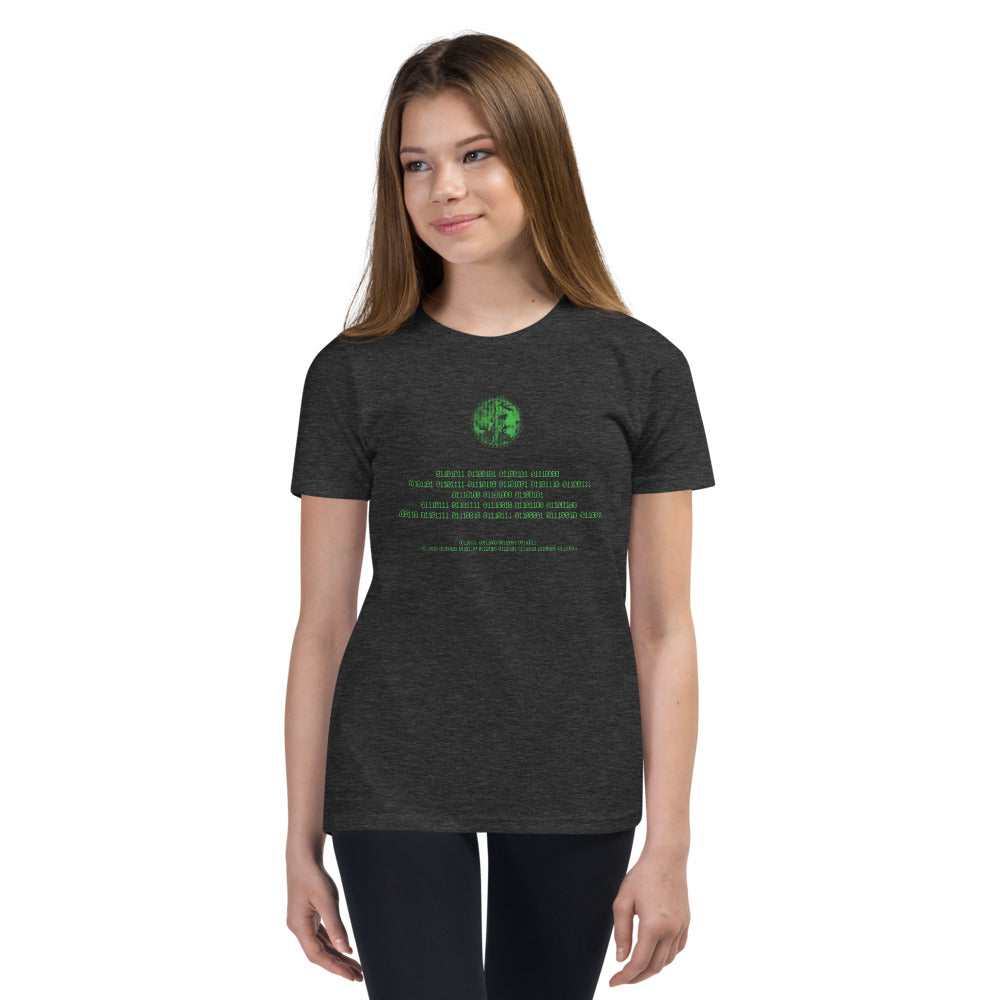 Binary Instructions To Keep Moving The World Forward With Venusian Earth In Green on Youth Premium T-Shirt