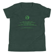 Binary Instructions To Keep Moving The World Forward With Vitruvian Earth In Green on Youth Premium T-Shirt