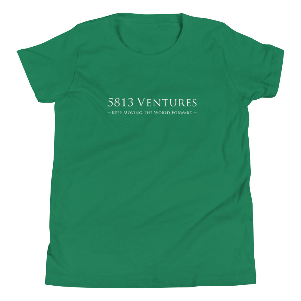 5813 Ventures Logo In Pearl on Youth Premium T-Shirt