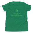 Binary Instructions To Keep Moving The World Forward With Vitruvian Earth In Green on Youth Premium T-Shirt