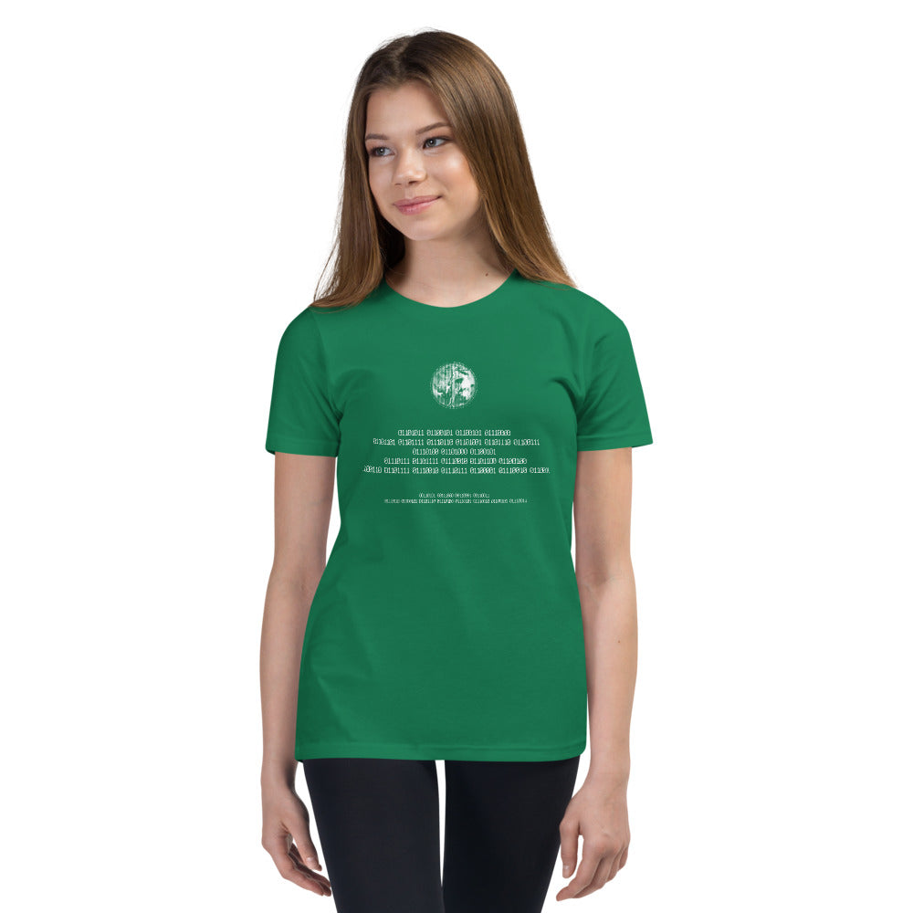 Binary Instructions To Keep Moving The World Forward With Venusian Earth In White on Youth Premium T-Shirt