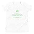 Binary Instructions To Keep Moving The World Forward With Vitruvian Earth In Green on Youth Premium T-Shirt